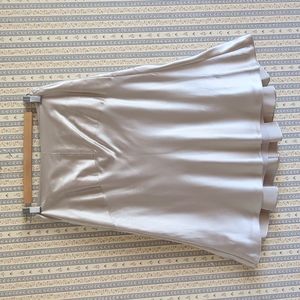 Ann Taylor Loft Champagne Gold Silk Flutter Skirt 4